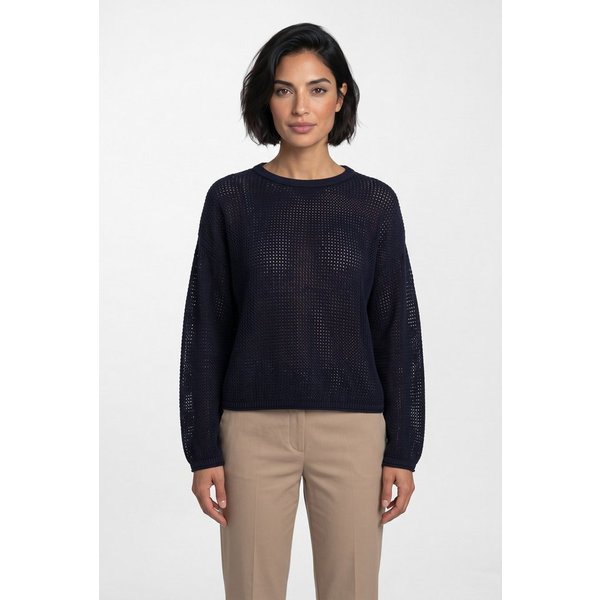 BOSS ORANGE Strickpullover Farde Premium Damenmode in Mesh-Struktur, Relaxed Fit