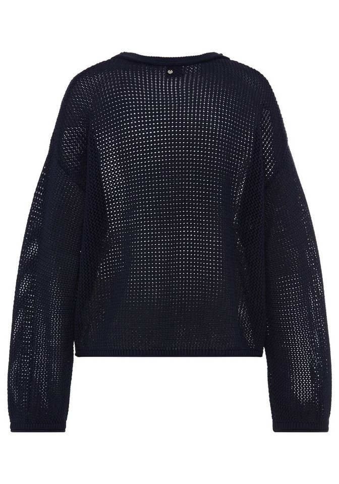BOSS ORANGE Strickpullover Farde Premium Damenmode in Mesh-Struktur, Relaxed Fit – Bild 5 von 5
