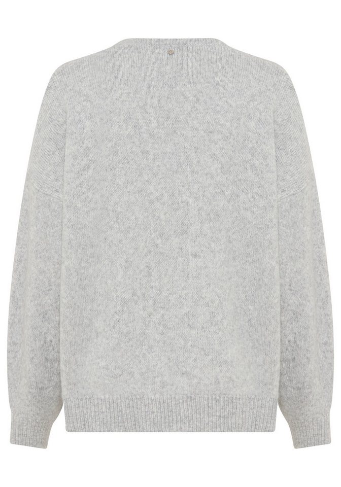 BOSS ORANGE Strickpullover Fondyssa Premium Damenmode im Relaxed Fit, V-Ausschnitt, Alpaka-Anteil – Bild 3 von 3