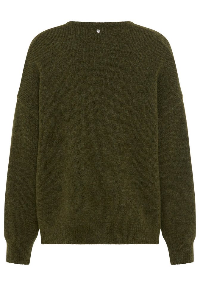 BOSS ORANGE Strickpullover Fondyssa Premium Damenmode im Relaxed Fit, V-Ausschnitt, Alpaka-Anteil – Bild 5 von 5