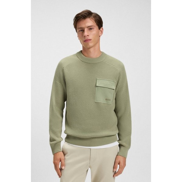 BOSS ORANGE Strickpullover Kalamaro mit Brusttasche