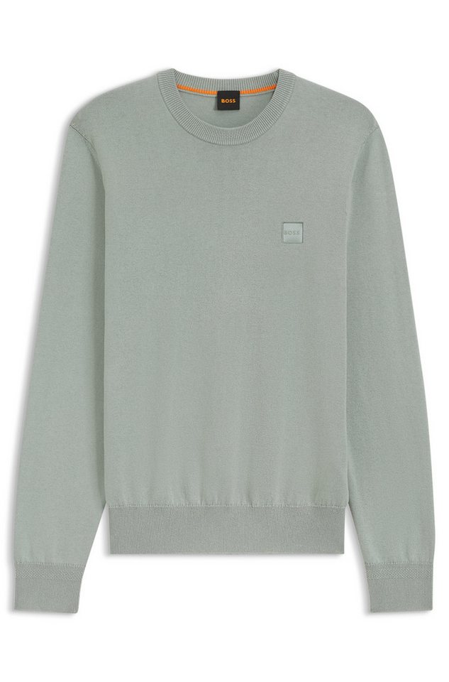 BOSS ORANGE Strickpullover Kanovano Cotton Cashmere mit Rundhalsausschnitt – Bild 4 von 5