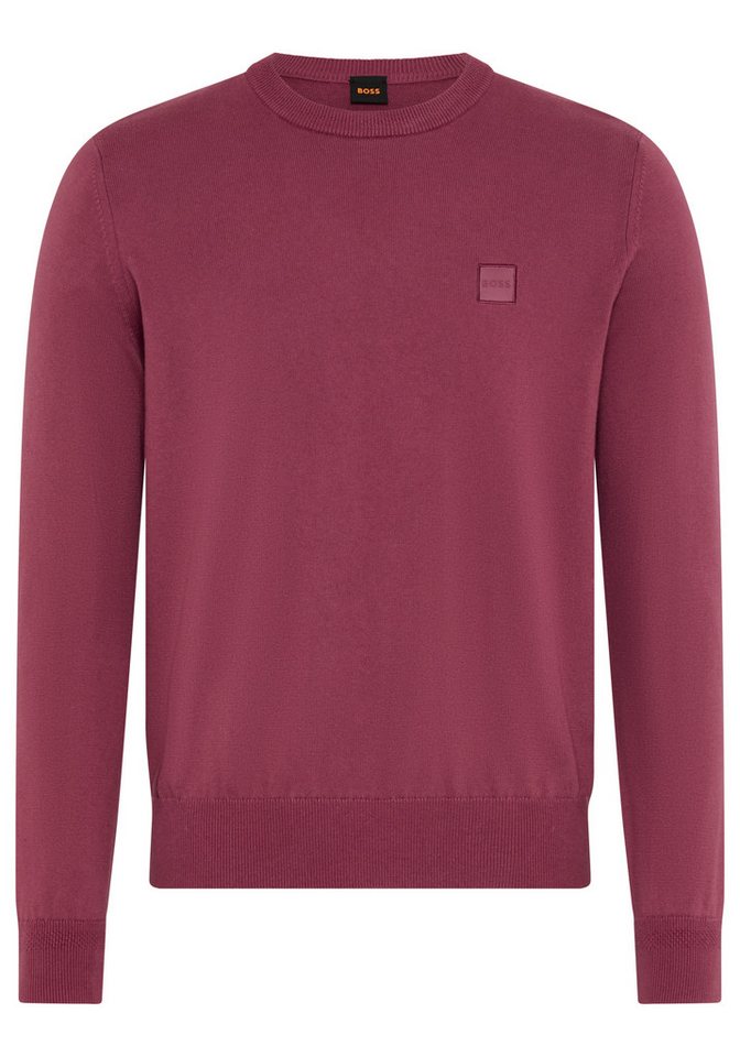 BOSS ORANGE Strickpullover Kanovano Cotton Cashmere mit Rundhalsausschnitt – Bild 2 von 3