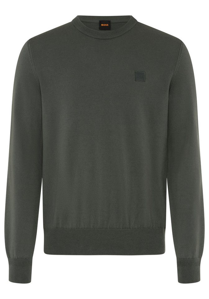 BOSS ORANGE Strickpullover Kanovano Cotton Cashmere mit Rundhalsausschnitt – Bild 5 von 5
