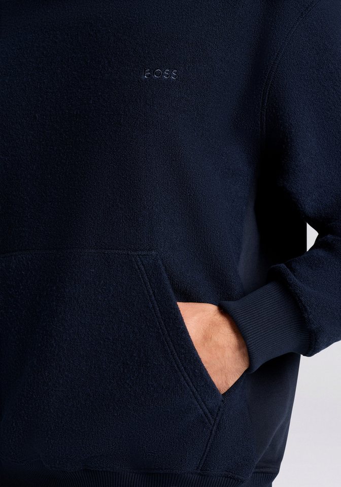 BOSS ORANGE Sweatshirt Rundhalsausschnitt, Regular Fit, Kängurutasche – Bild 3 von 5