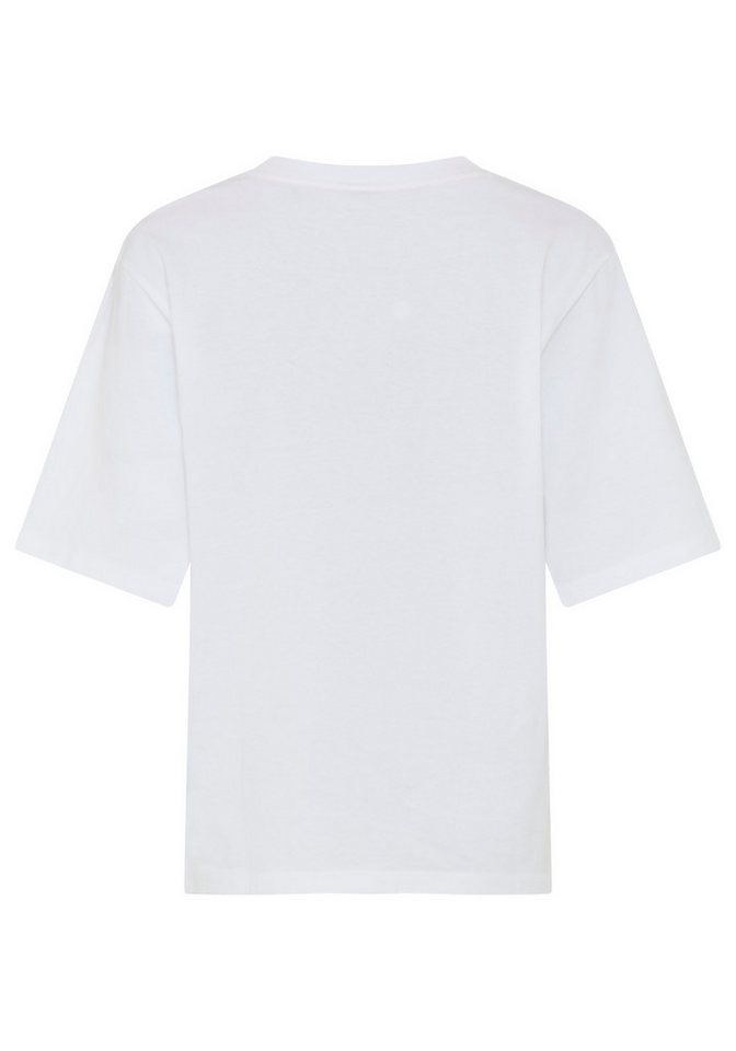 BOSS ORANGE T-Shirt Eregular Premium Damenmode mit Statement-Schriftzug, Relaxed Fit – Bild 5 von 5