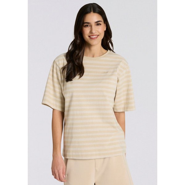 BOSS ORANGE T-Shirt Eregular Stripe Premium Damenmode Relaxed Fit, reine Baumwolle