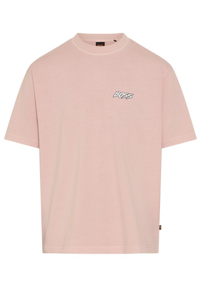 BOSS ORANGE T-Shirt Relaxed Fit, sommerlicher Druck, reine Baumwolle – Bild 2 von 3