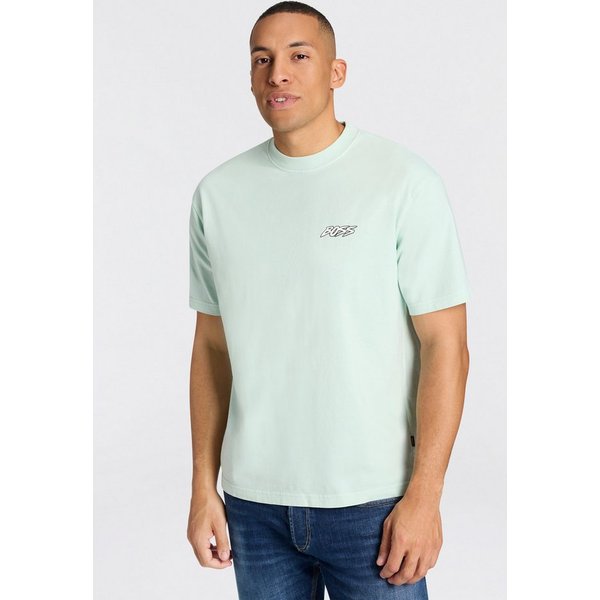 BOSS ORANGE T-Shirt Relaxed Fit, sommerlicher Druck, reine Baumwolle