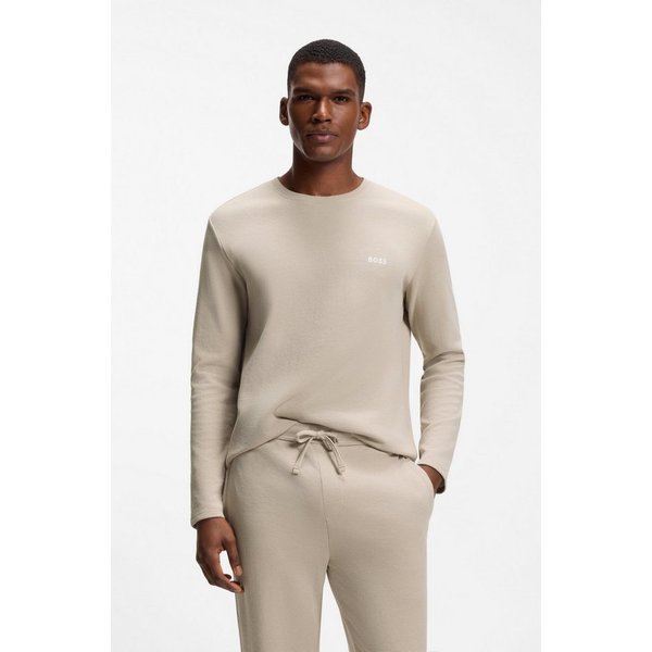 BOSS Pyjamaoberteil Waffle LS-Shirt