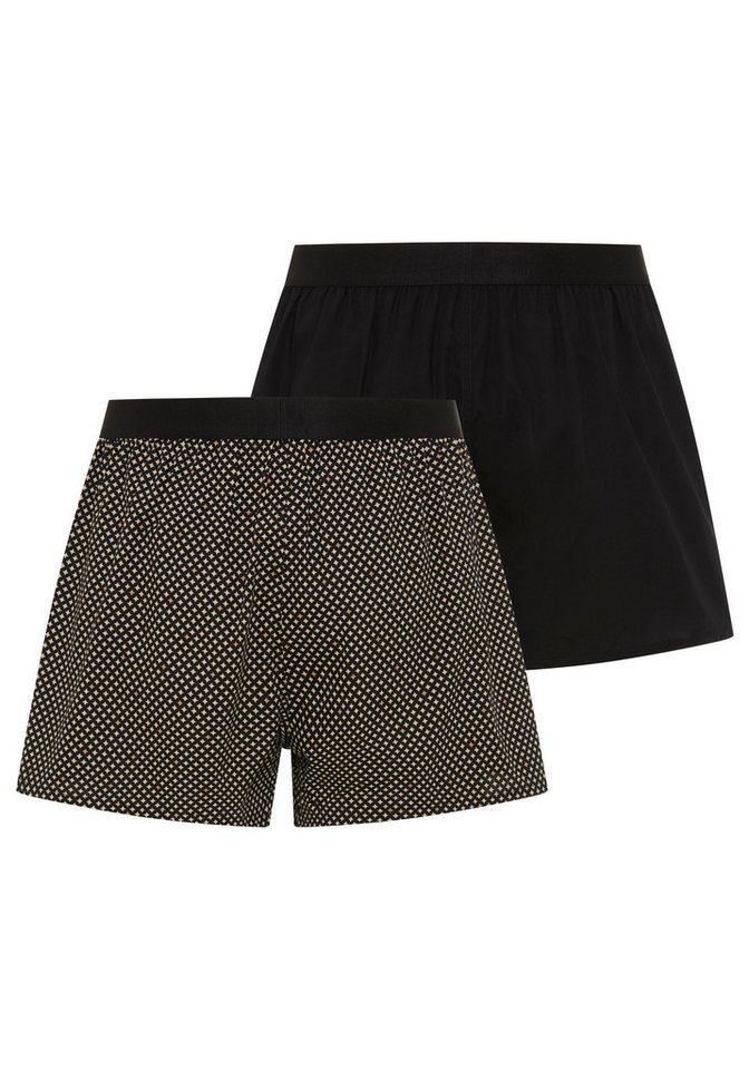 BOSS Pyjamashorts 2P Boxer Shorts EW (Packung, 2-tlg., 2er) mit Logobund – Bild 2 von 2