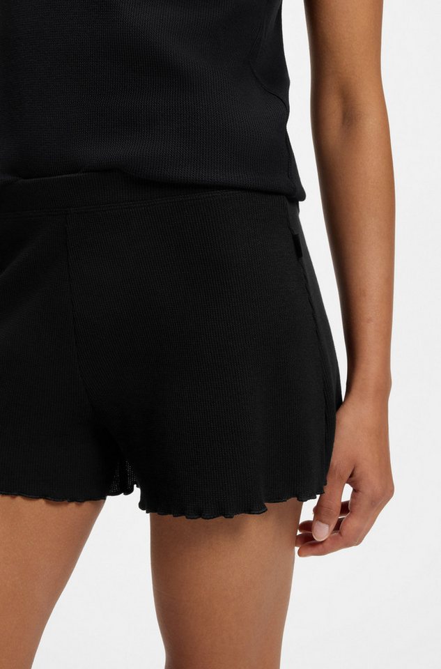 BOSS Pyjamashorts Cosy Waffle mit Waffelstruktur, elastischer Bund – Bild 2 von 5