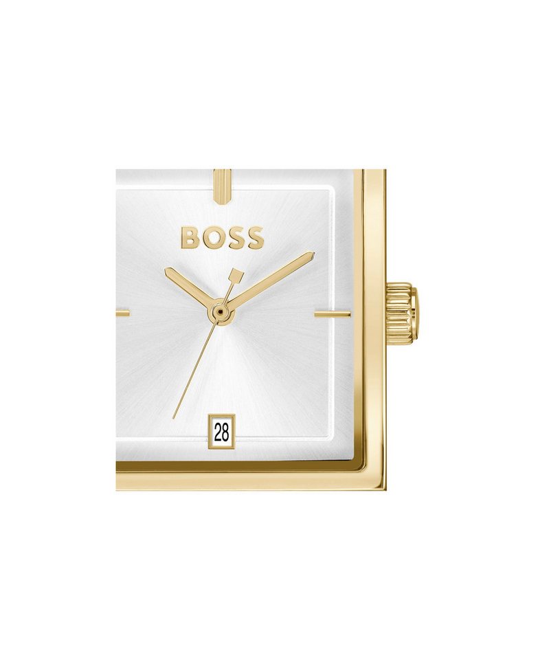 BOSS Quarzuhr STRIVO 1514332, Armbanduhr, Damenuhr, Herrenuhr, Edelstahlarmband, analog, Tag – Bild 4 von 4