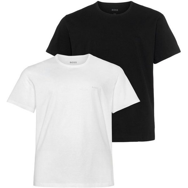 BOSS Rundhalsshirt B-TShirtRN 2P Comfor (Packung, 2-tlg., 2er-Pack) mit tonalen Logo
