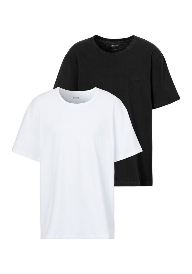 BOSS Rundhalsshirt B-TShirtRN 2P Comfor (Packung, 2-tlg., 2er-Pack) mit tonalen Logo – Bild 5 von 5