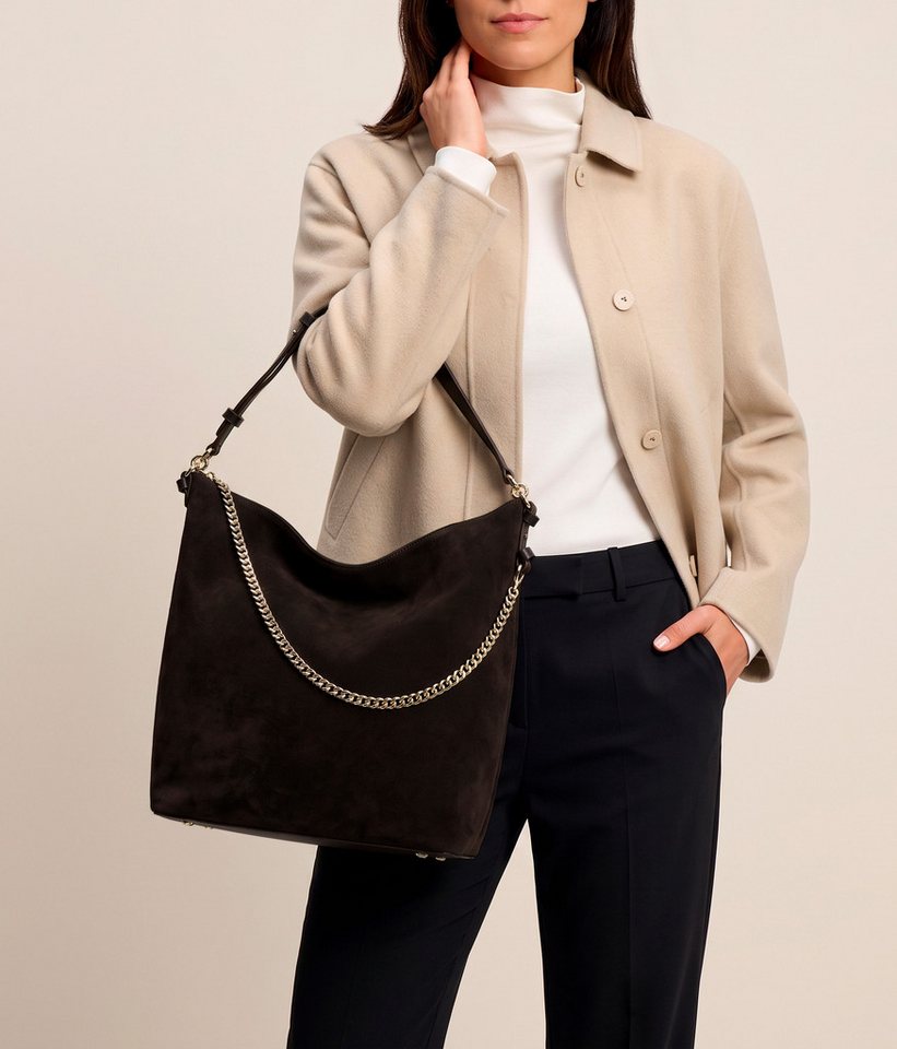 BOSS Schultertasche, Hobo Bag, Shopper, Beuteltasche mit Zierkette – Bild 2 von 4