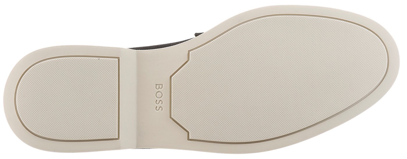 BOSS Sienne_Loaf Loafer Schlupfschuh, Mokassin, Loafer mit aufwändiger Naht – Bild 3 von 5