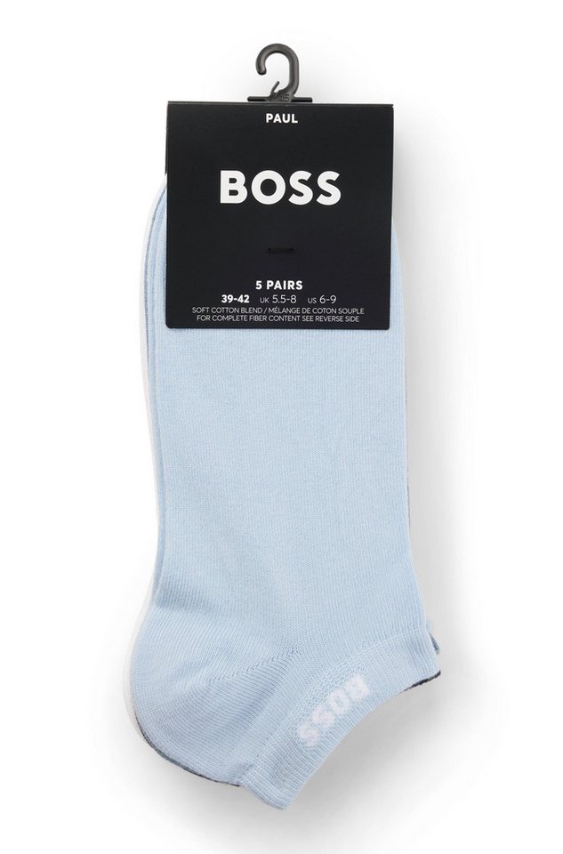 BOSS Sneakersocken 5P AS Uni CC (Packung, 5-Paar) mit BOSS Label – Bild 3 von 4