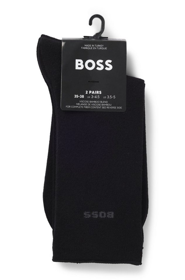 BOSS Socken (2-Paar) mittelhoch, verstärkte Zehen- und Fersenpartie – Bild 3 von 4