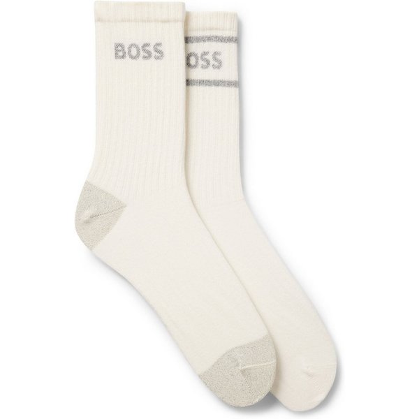 BOSS Socken (2-Paar) sportiv, mit dezentem Locke, Fersen- und Zehenpartie verstärkt
