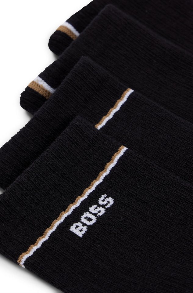 BOSS Socken 2P QS Iconic CC W (Packung, 2-Paar, 2er) mit BOSS-Logoschriftzug – Bild 2 von 5