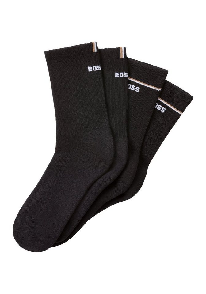 BOSS Socken 2P QS Iconic CC W (Packung, 2-Paar, 2er) mit BOSS-Logoschriftzug – Bild 4 von 5
