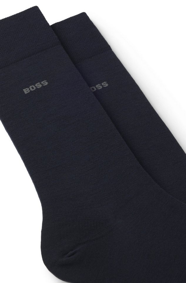 BOSS Socken 2P RS Uni WO (Packung, 2-Paar, 2er Pack) mit eingesticktem Markenlogo, Woll-Mix – Bild 5 von 5