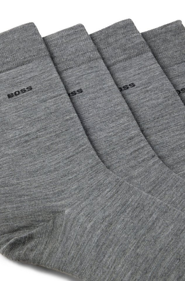 BOSS Socken 2P RS Uni WO (Packung, 2-Paar, 2er Pack) mit eingesticktem Markenlogo, Woll-Mix – Bild 4 von 5
