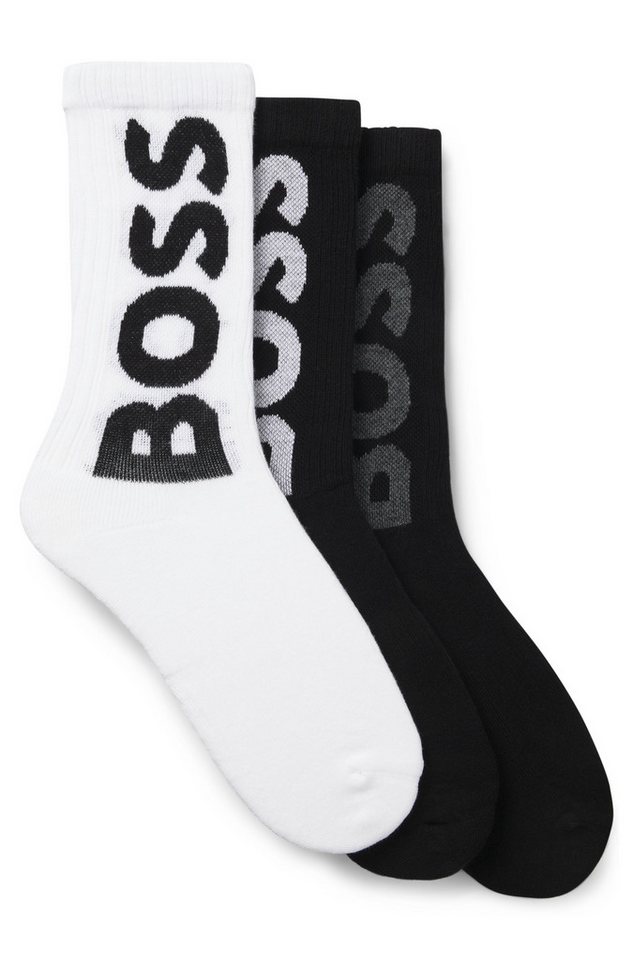 BOSS Socken 3P QS Rib Logo CC mit Logo – Bild 3 von 5