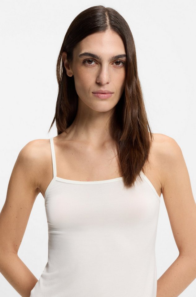 BOSS Spaghettitop aus Stretch-Jersey mit verstellbaren Riemchen – Bild 3 von 5