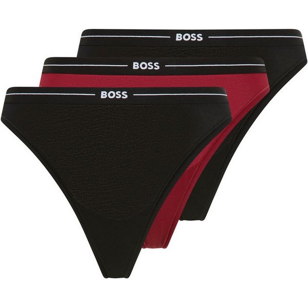 BOSS String 3P THONG (Packung, 3-St., 3er) mit BOSS Logobund