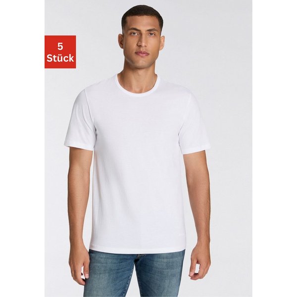 BOSS T-Shirt 5 Pack Authentic (5-tlg) Basic, Rundhals Sparpackung Set Logo