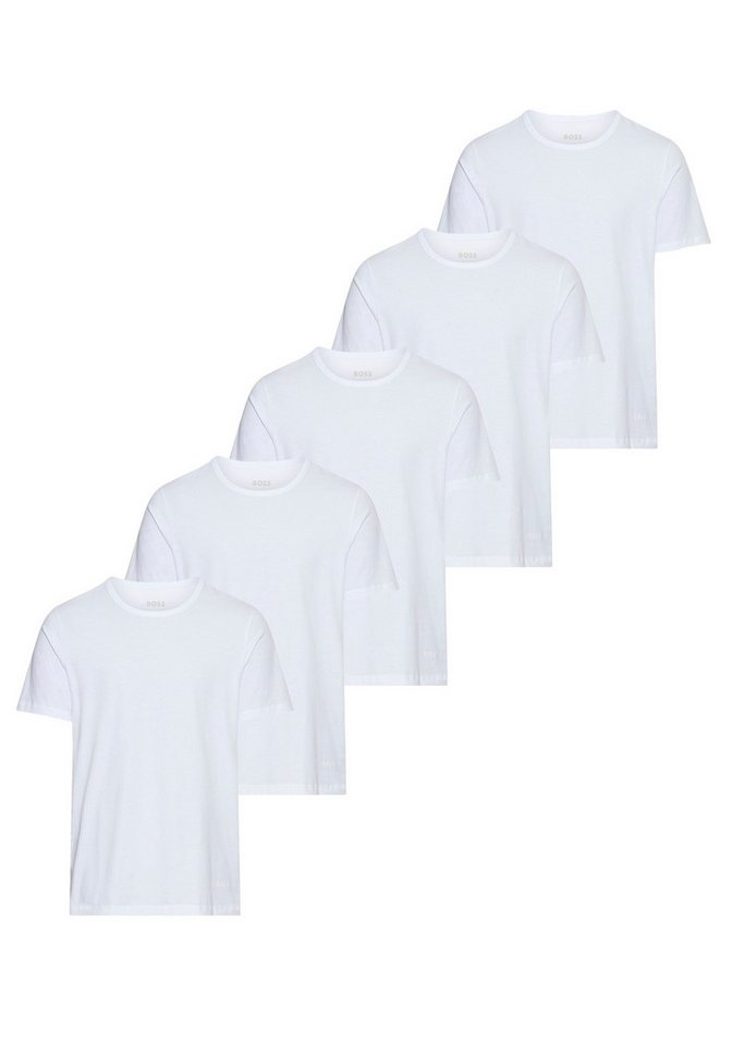 BOSS T-Shirt 5 Pack Authentic (5-tlg) Basic, Rundhals Sparpackung Set Logo – Bild 3 von 5
