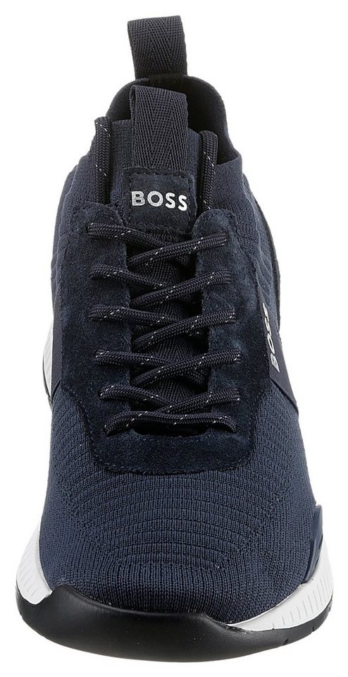 BOSS Titanium_Runn Slip-On Sneaker mit elastischem Einstieg, Freizeitschuh, Halbschuh, Schlupfschuh – Bild 4 von 5