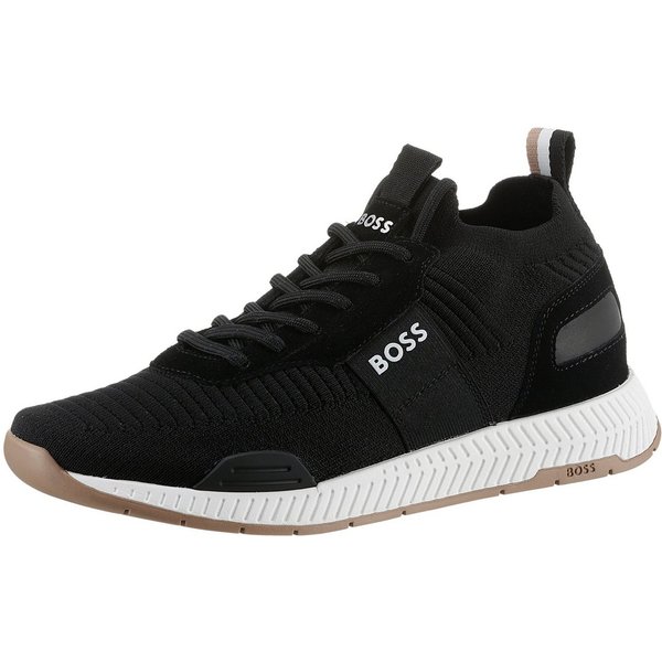 BOSS Titanium_Runn Slip-On Sneaker mit elastischem Einstieg, Freizeitschuh, Halbschuh, Schlupfschuh