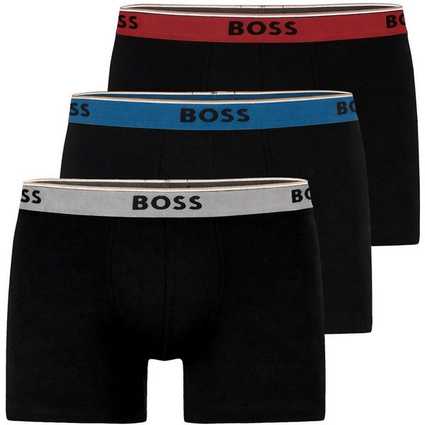 BOSS Trunk 3er Pack Trunk Power (3-St) mit eingesticktem Markenschriftzug am Bund