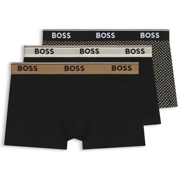 BOSS Trunk (Packung, 3-St) aus Stretch-Baumwolle, elastischer Bund, mittlere Bundhöhe
