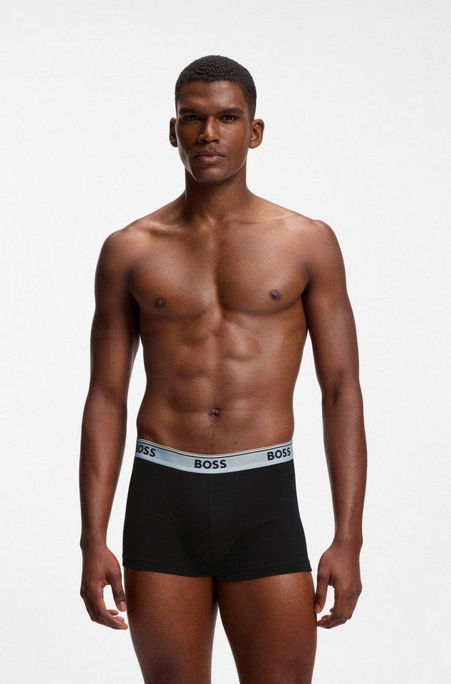 BOSS Trunk (Packung, 3-St) aus Stretch-Baumwolle mit Logo-Bund, mittlere Bundhöhe – Bild 3 von 5