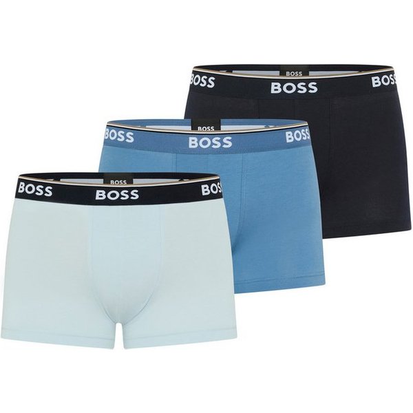 BOSS Trunk (Packung, 3-St) aus Stretch-Baumwolle mit Logo-Bund, mittlere Bundhöhe