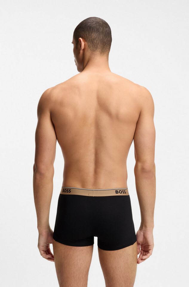 BOSS Trunk (Packung, 3-St) aus Stretch-Baumwolle mit Logo-Bund, mittlere Bundhöhe – Bild 5 von 5