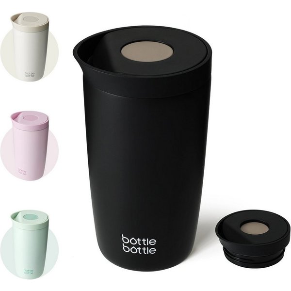 BOTTLE BOTTLE Thermobecher 350ml für Kaffee oder Tee, auslaufsicher, Easy Quick-Press-Verschluss, 1-tlg., Edelstahl, Isolierbecher Travel Mug Classic Grande