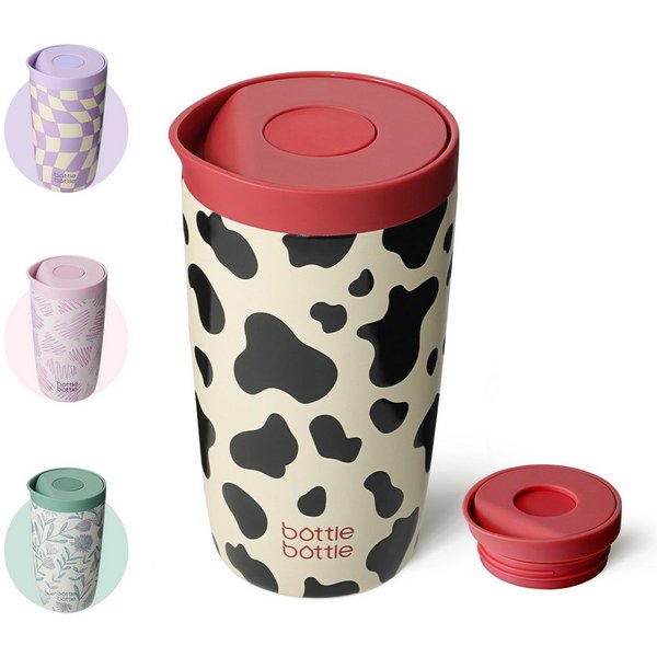BOTTLE BOTTLE Thermobecher 350ml für Kaffee oder Tee, auslaufsicher, Easy Quick-Press-Verschluss, 1-tlg., Edelstahl, Isolierbecher Travel Mug Classic Grande