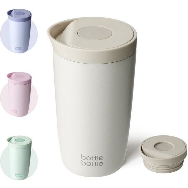 BOTTLE BOTTLE Thermobecher 350ml für Kaffee oder Tee, auslaufsicher, Easy Quick-Press-Verschluss, 1-tlg., Edelstahl, Isolierbecher Travel Mug Classic Grande