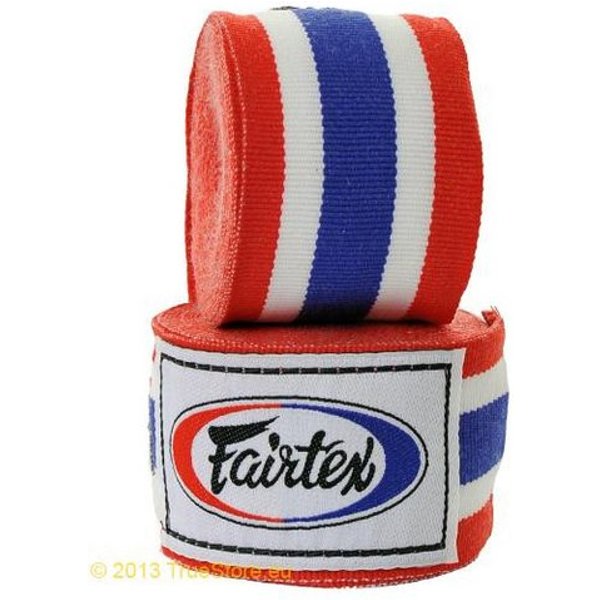 Fairtex Boxbandagen Fairtex Elastische Boxbandage 4,50m Thaiflagge (Packung, 1 Paar)