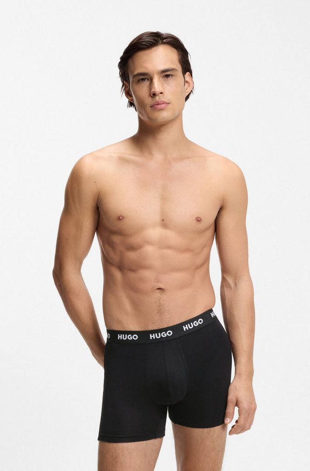 HUGO Boxer BOXERBR TRIPLET PACK (3-St) mit HUGO Logo-Elastikbund – Bild 3 von 5