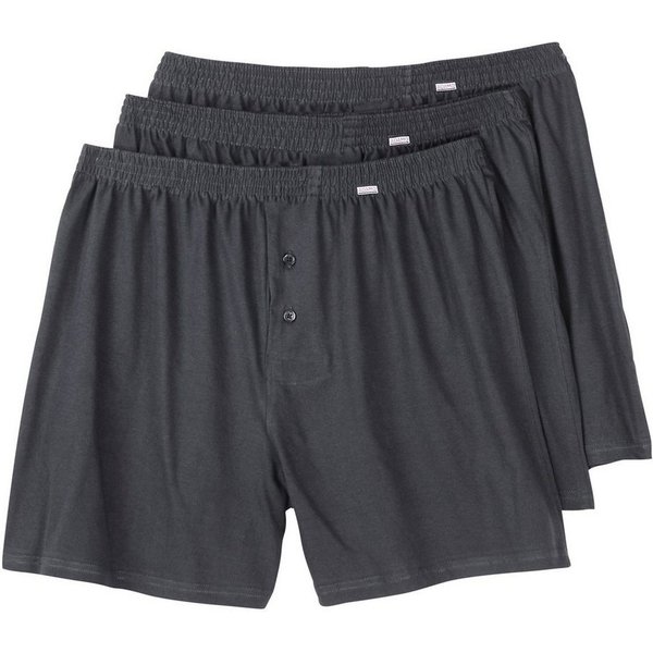 ADAMO Boxershorts Adamo 3er-Pack Boxershorts anthrazit Übergröße (Packung, 3-St., 3er-Pack)
