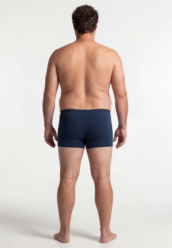 CECEBA Boxershorts CECEBA Herren Pants blau uni 2er Pack (2-St) – Bild 3 von 4