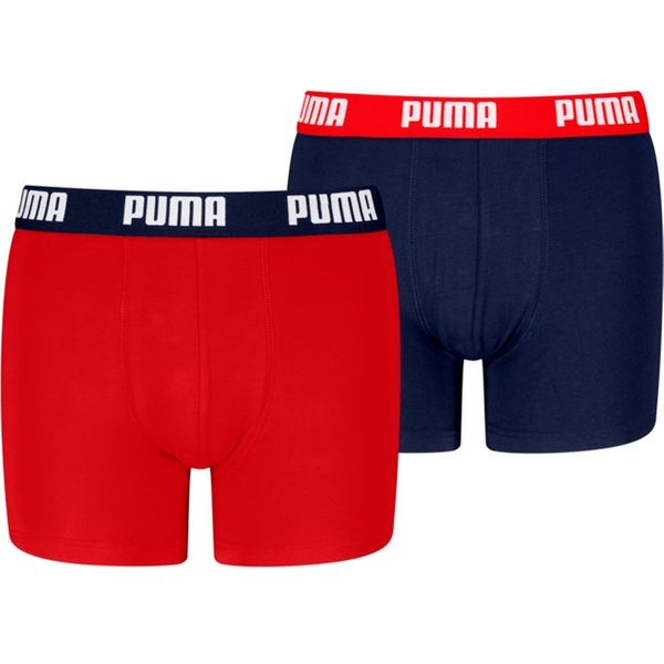 PUMA Boxershorts PUMA BOYS EVERYDAY BASIC BOXERS (2er Pack) Komfortabler Logobund, ohne Eingriff