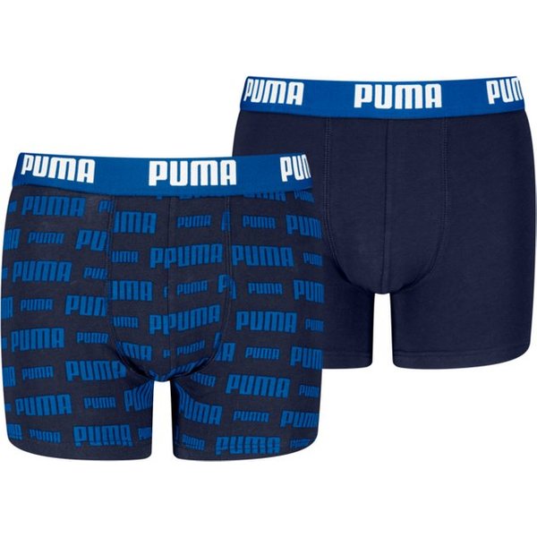 PUMA Boxershorts PUMA BOYS EVERYDAY LOGO PRINT BOXERS 2P (Packung, 2er Pack) mit breitem Logobund