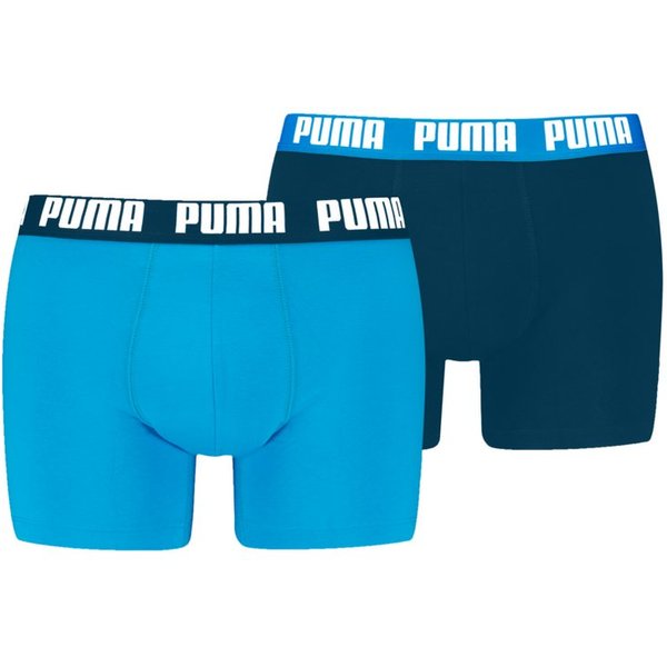 PUMA Boxershorts PUMA MEN EVERYDAY BASIC BOXERS 2P (Packung, 2er Pack) mit Puma Webbund